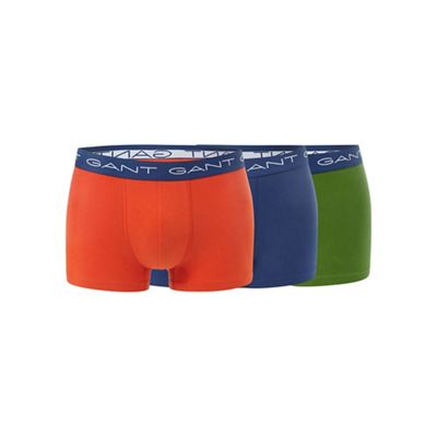 Pack of three assorted cotton stretch trunks